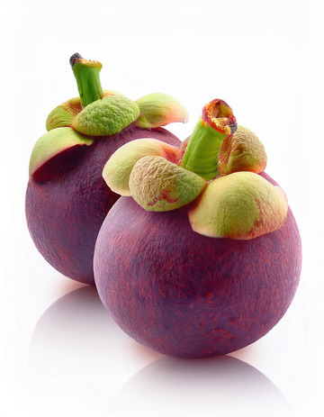 山竹的果实色彩魅力