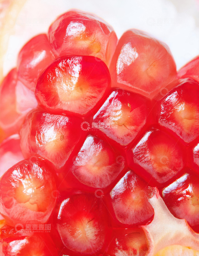 高清大图下载【趣麦麦图】石榴籽的纹理细节之美