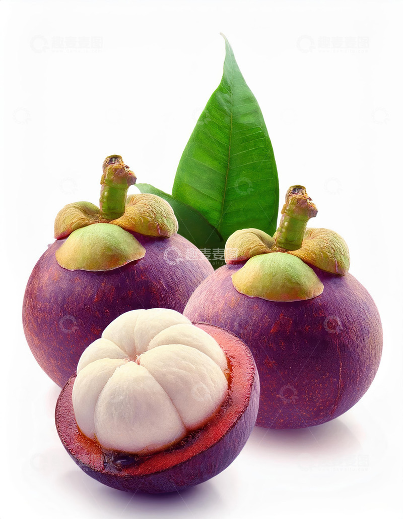 高清大图下载【趣麦麦图】山竹的光滑果皮质感