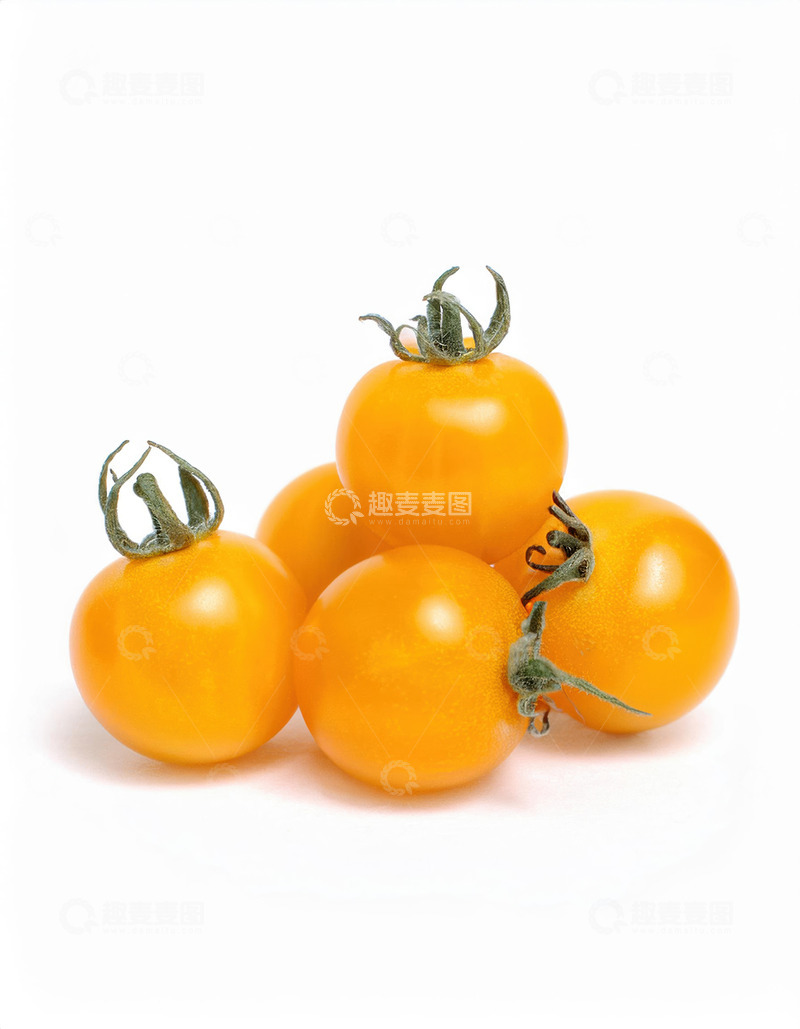 高清大图下载【趣麦麦图】水果食材的黄色圣女果鲜活