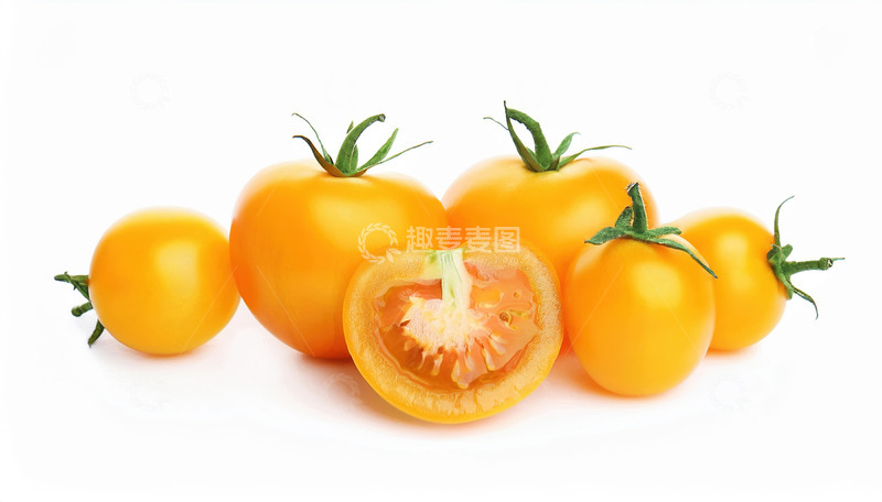 高清大图下载【趣麦麦图】美味黄色圣女果的果香四溢