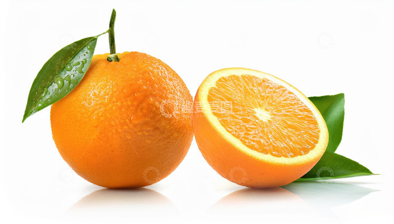 高清大图下载【趣麦麦图】橙子造型：圆润可爱的外形特点