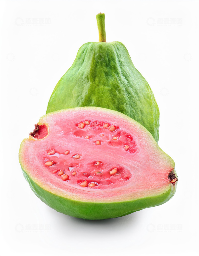 高清大图下载【趣麦麦图】番石榴纹理：表皮纹路的细腻触感