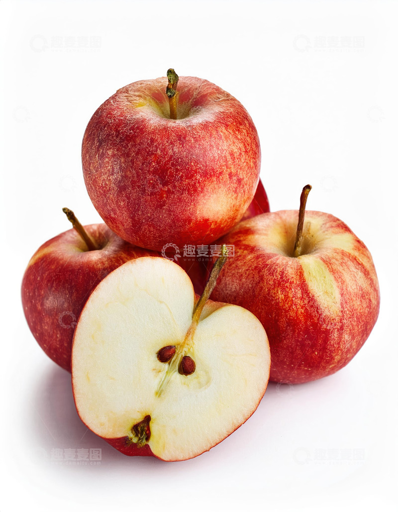高清大图下载【趣麦麦图】美味红苹果的品尝前奏