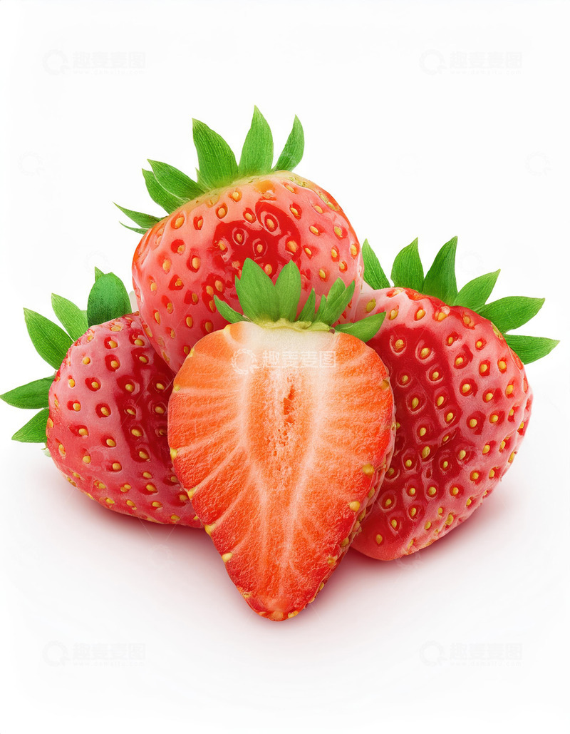 高清大图下载【趣麦麦图】草莓静物：美味诱惑的高清画质