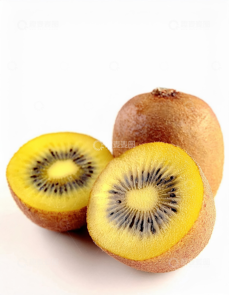 高清大图下载【趣麦麦图】-猕猴桃生鲜食材：新鲜美味的厨房必备