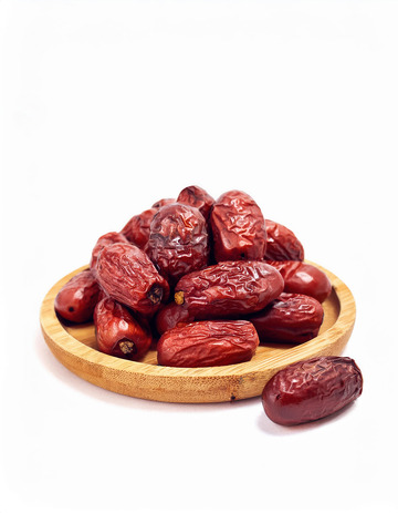 红枣诱人色泽：深红翠绿的色彩魅力