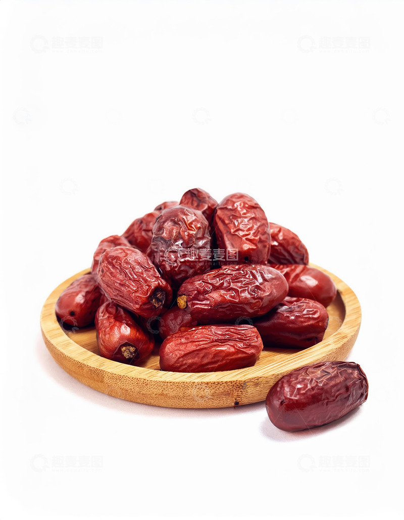高清大图下载【趣麦麦图】红枣诱人色泽：深红翠绿的色彩魅力