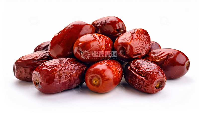 高清大图下载【趣麦麦图】红枣诱人色泽：深红翠绿的色彩魅力1