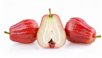 完整莲雾：红色外衣的天然包裹