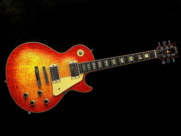 电吉他乐器摄影图