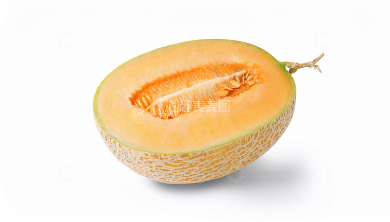 高清大图下载【趣麦麦图】哈密瓜纹理：外皮纹路的细腻触感