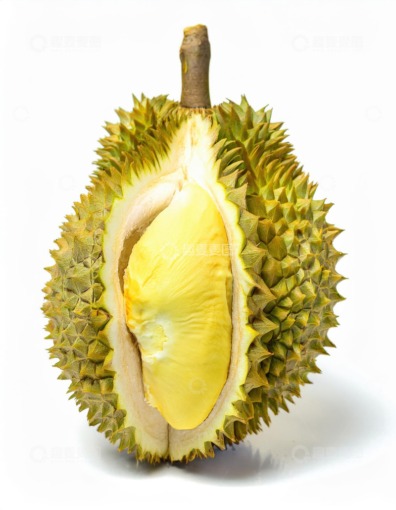 高清大图下载【趣麦麦图】美味榴莲：香甜可口的水果代表
