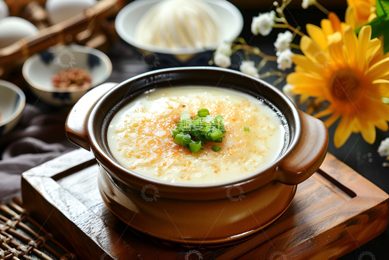 高清大图下载【趣麦麦图】一锅鸡蛋羹美食