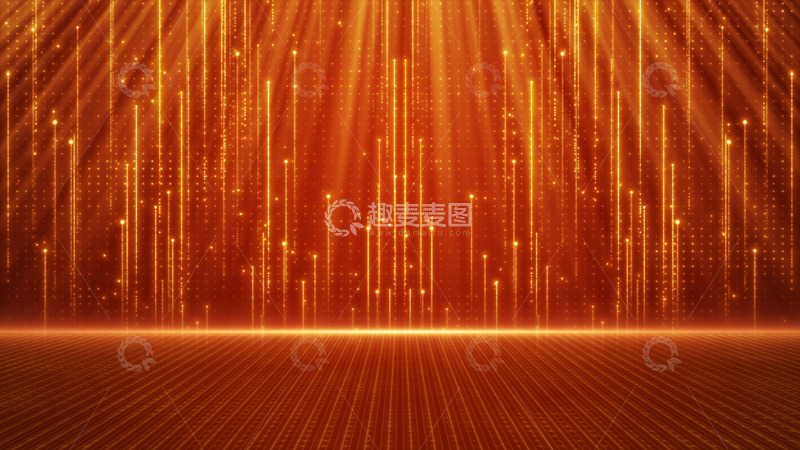 源文件下载【趣麦麦图】红色色信息科技数据光线背景