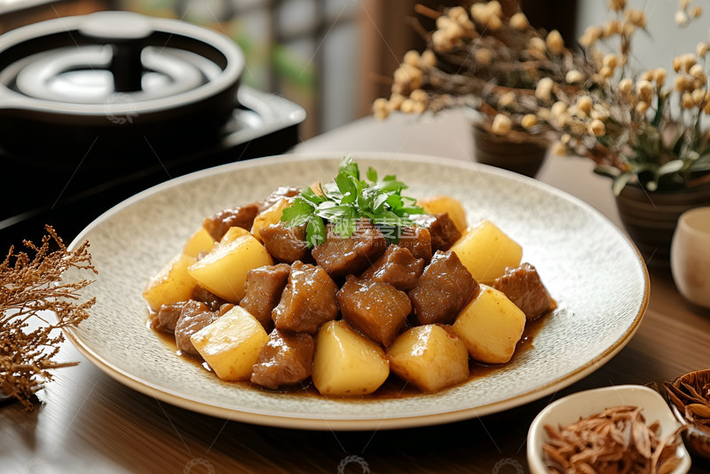 牛肉炒土豆美食