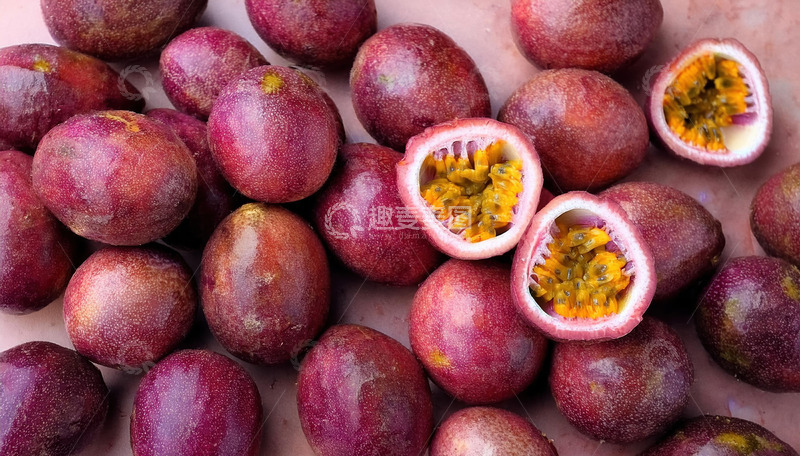 高清大图下载【趣麦麦图】百香果果肉