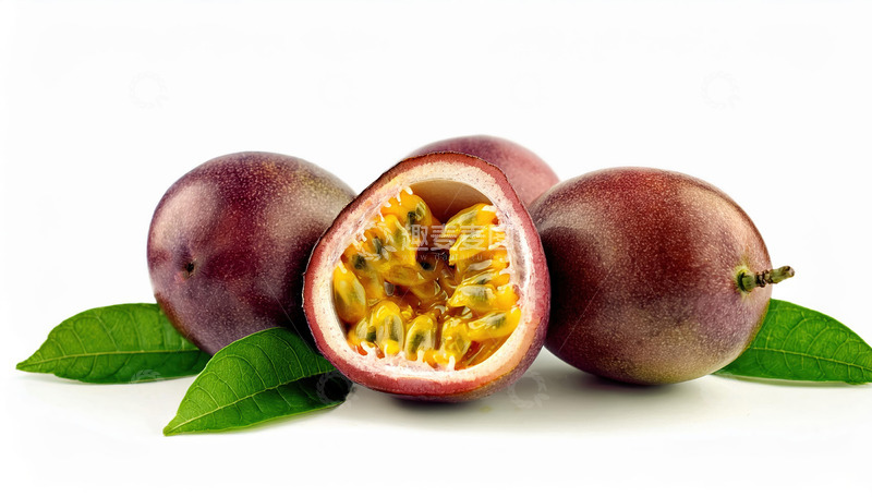 高清大图下载【趣麦麦图】百香果和叶子