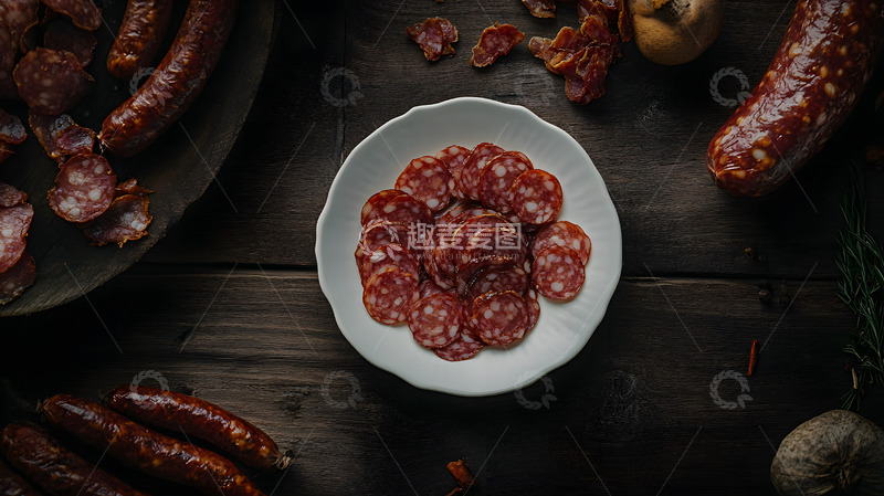 腊肉片与辣椒组合的地方传统菜肴