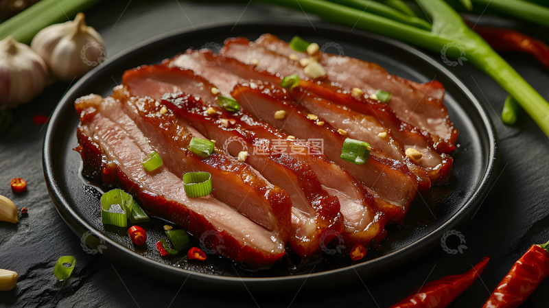高清大图下载【趣麦麦图】香喷喷的腊肉排展现腌制工艺之美