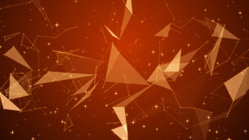 点线粒子科技舞台企业红色背景