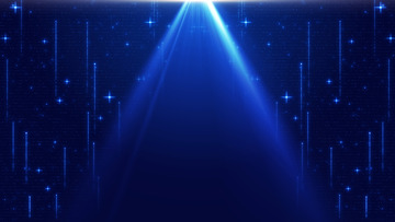 中式光线流星粒子蓝色背景