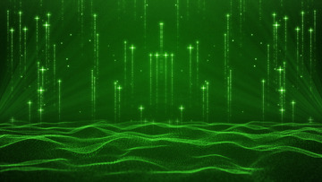 年会晚会颁奖光线绿色背景