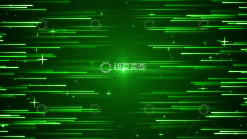 源文件下载【趣麦麦图】流星光线线条粒子舞台绿色背景