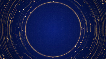 星轨圆环节日粒子蓝色背景