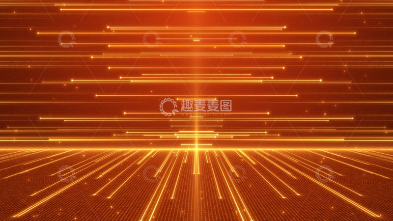 源文件下载【趣麦麦图】金色线条粒子舞台年会晚会背景