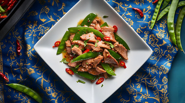 腊肉青红椒炒菜中式经典呈现