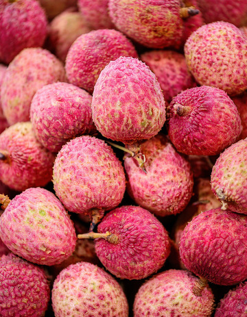 一堆荔枝