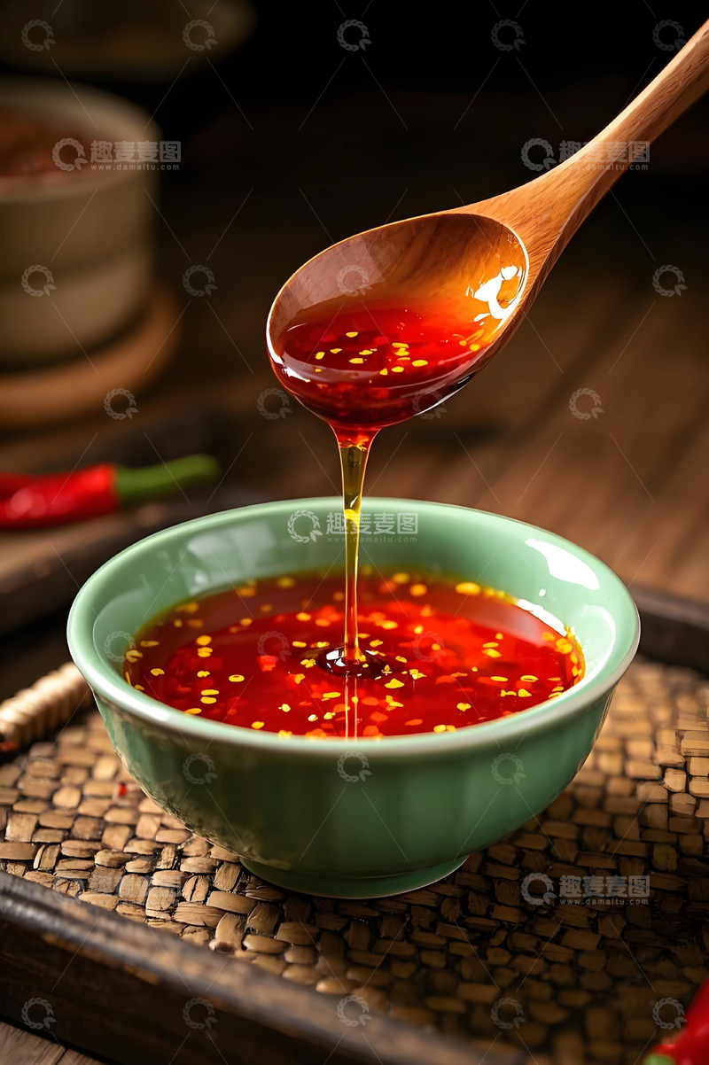 高清大图下载【趣麦麦图】辣椒油调料摄影图