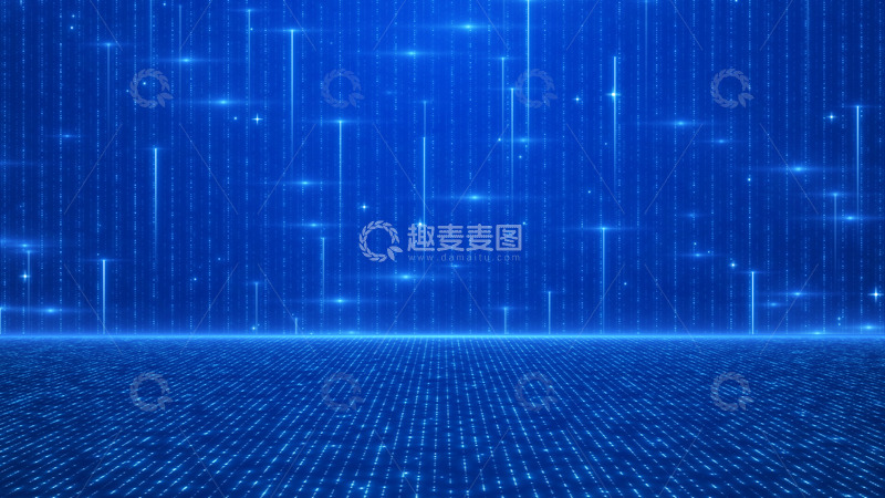 源文件下载【趣麦麦图】光线星光晚会年会蓝色背景