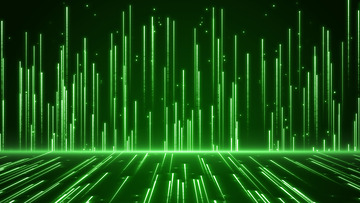 绿色光线颁奖晚会年会舞台背景