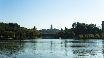 佛山千灯湖上的塔