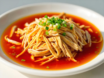 红油鸡丝美食摄影