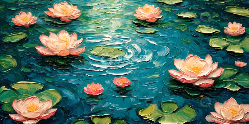 高清大图下载【趣麦麦图】唯美水上荷花