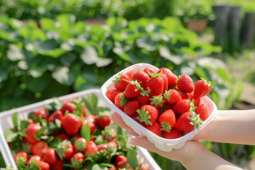 草莓园采摘草莓