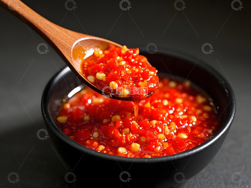 高清大图下载【趣麦麦图】剁椒酱调料摄影图1