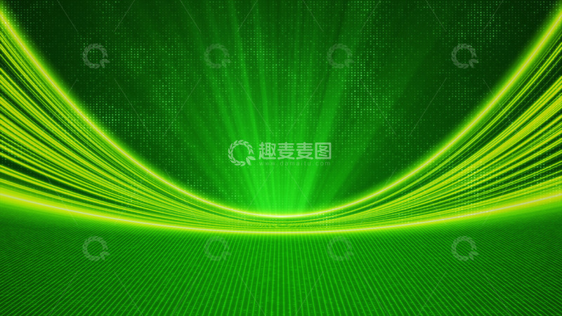 源文件下载【趣麦麦图】线条光线公司活动绿色背景