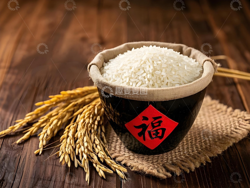高清大图下载【趣麦麦图】大米水稻粮食摄影图3