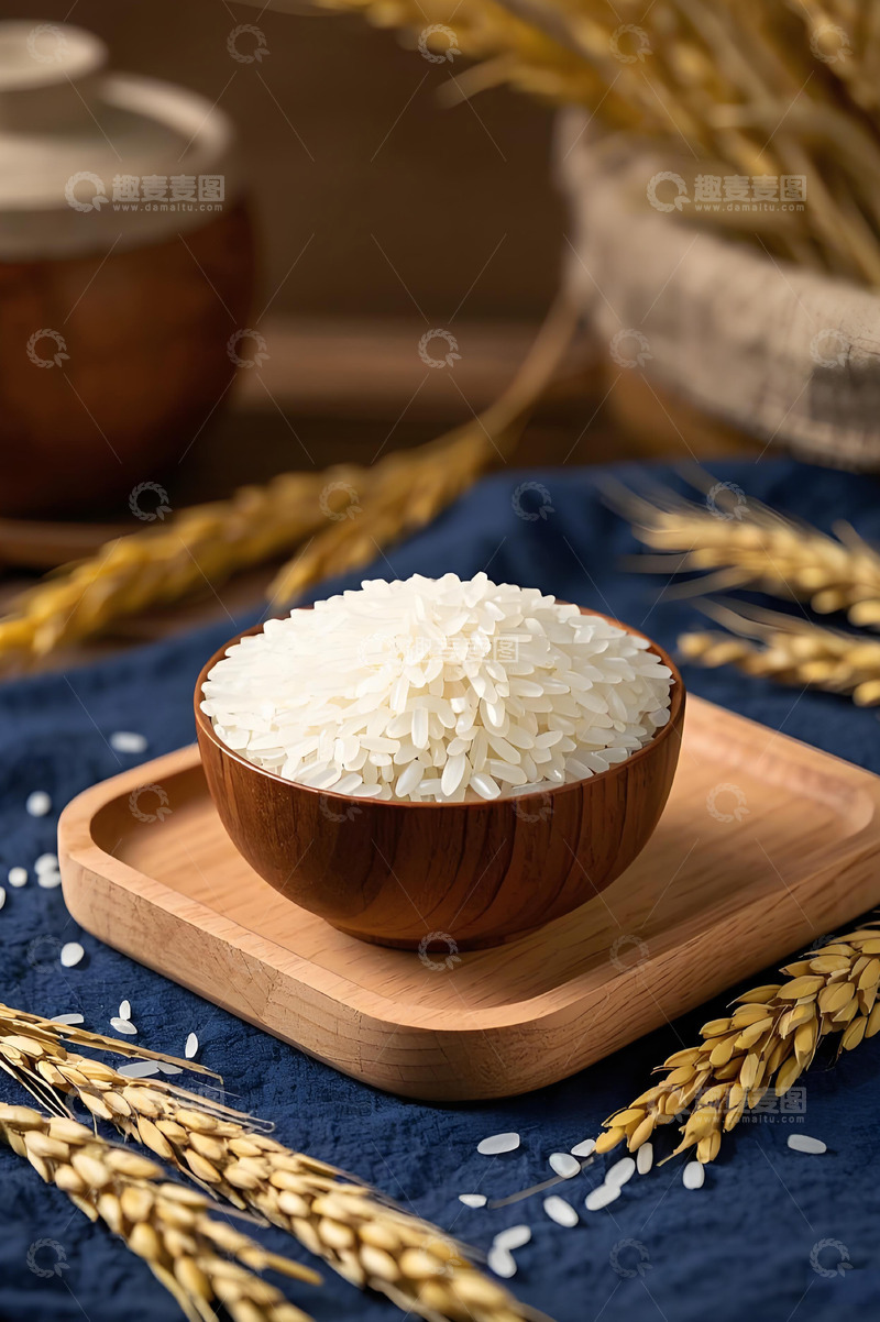 高清大图下载【趣麦麦图】大米水稻粮食摄影图