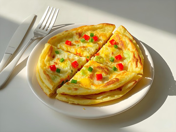 鸡蛋饼美食摄影图