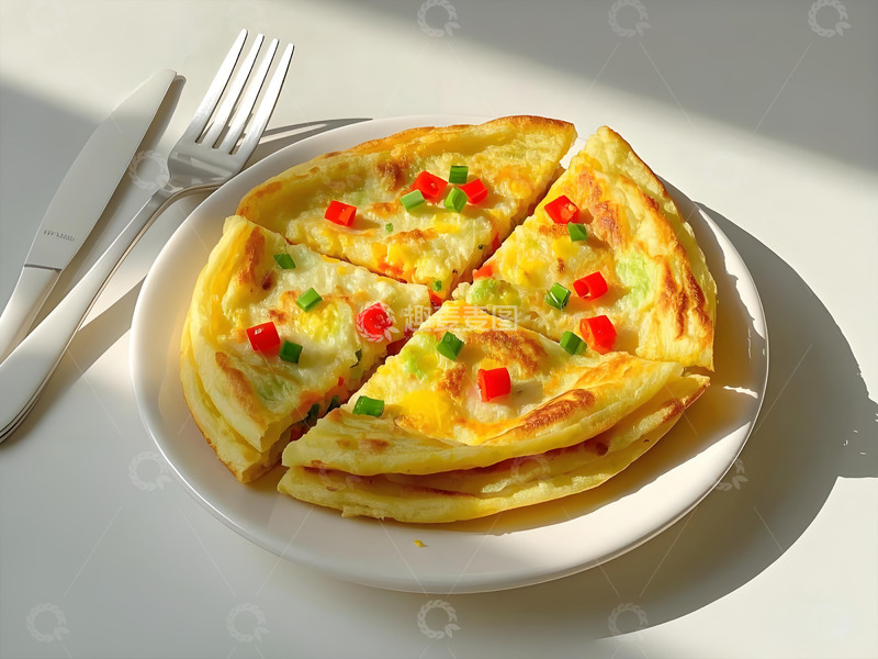 高清大图下载【趣麦麦图】鸡蛋饼美食摄影图