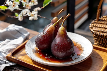 一盘冻梨美食摄影