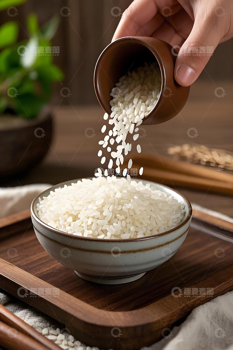 大米水稻粮食摄影图2