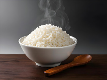 一碗米饭摄影图