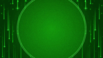 圆环粒子文字边框绿色背景 拷贝