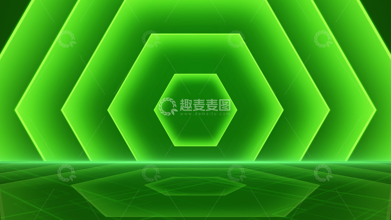 网格蜂巢公司企业绿色背景